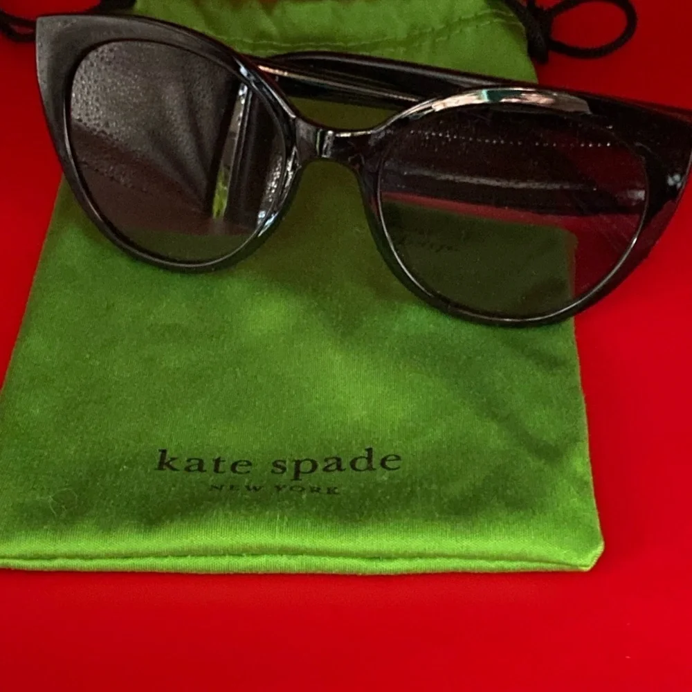 Kate Spade Black Cat-Eye Sunglasses